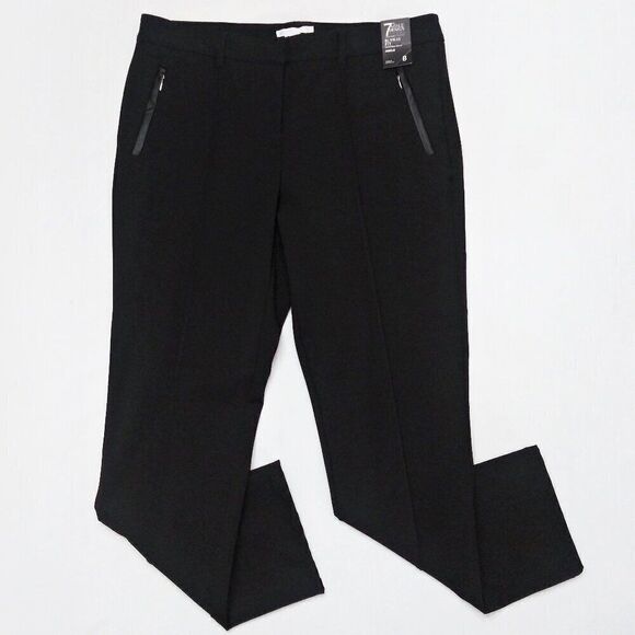 NEW YORK & COMPANY Stretch Dress Pants 7th Avenue Runway Fit Slacks Black 8 NWT - Picture 1 of 9